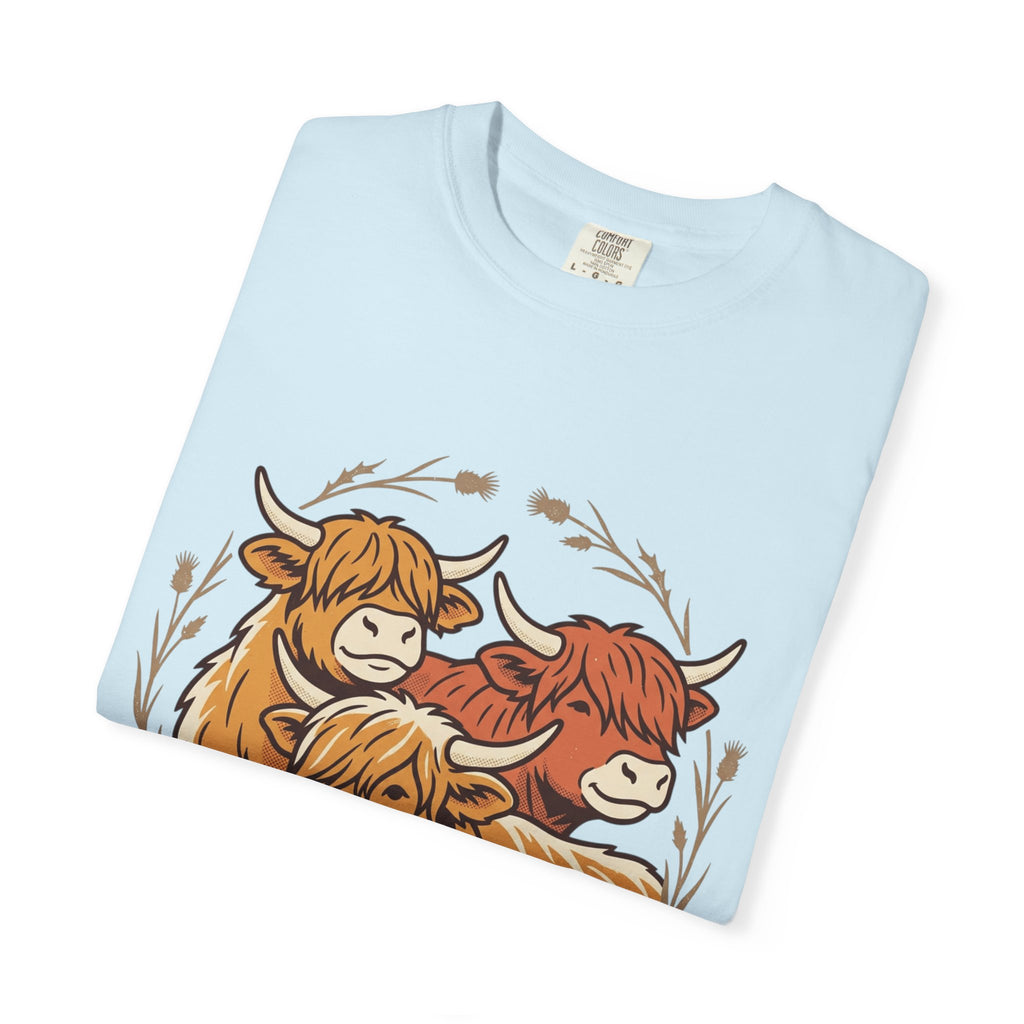 Gentle Herd T-Shirt Cozy Highland Cow Graphic Tee