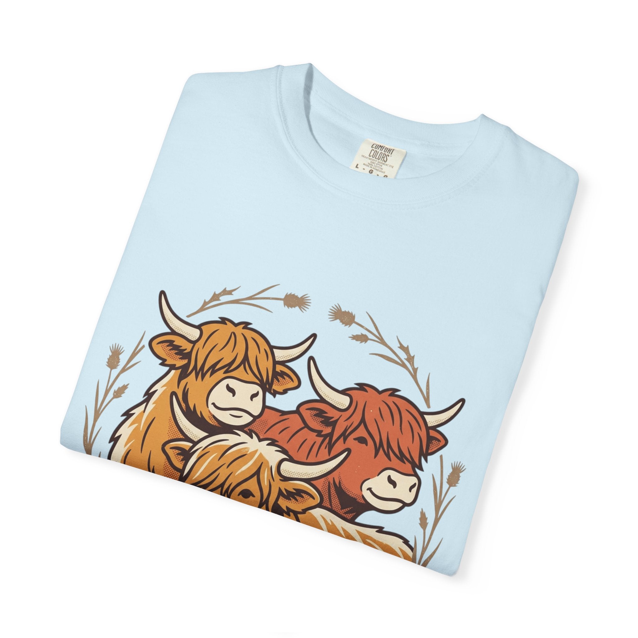 Gentle Herd T-Shirt Cozy Highland Cow Graphic Tee