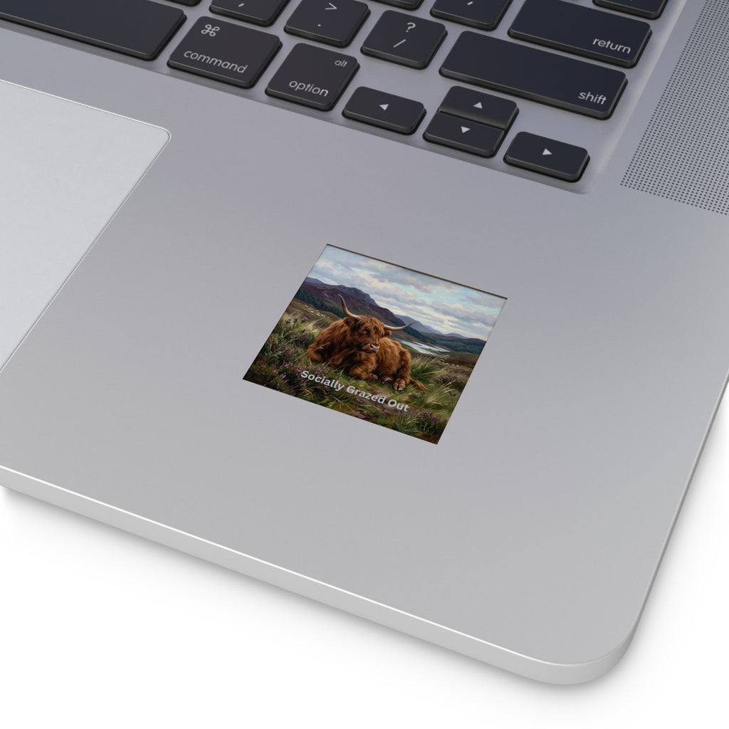 Copy of Tiny Triumphs-  Highland Cow Cozy Checklist Vinyl Sticker