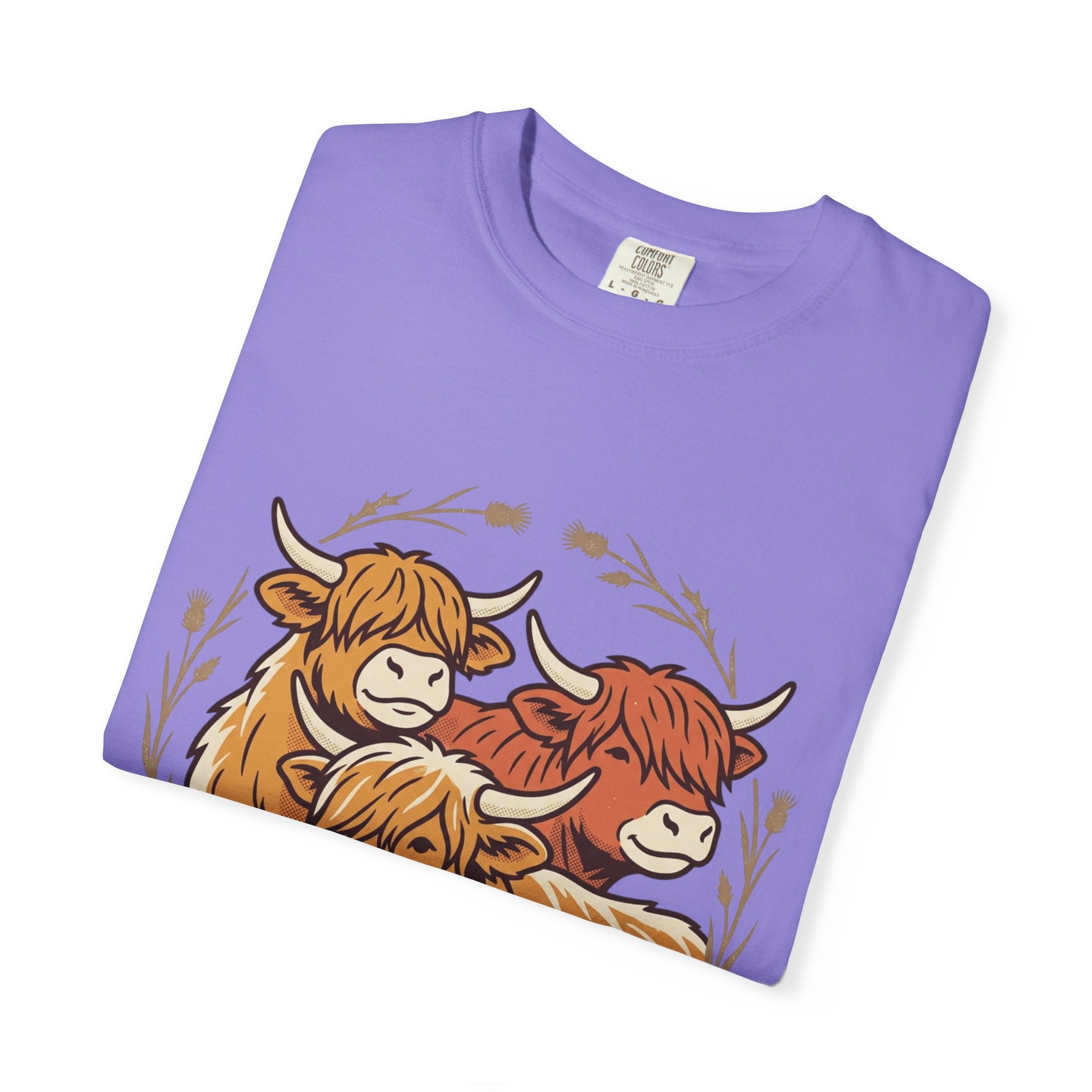 Gentle Herd T-Shirt Cozy Highland Cow Graphic Tee