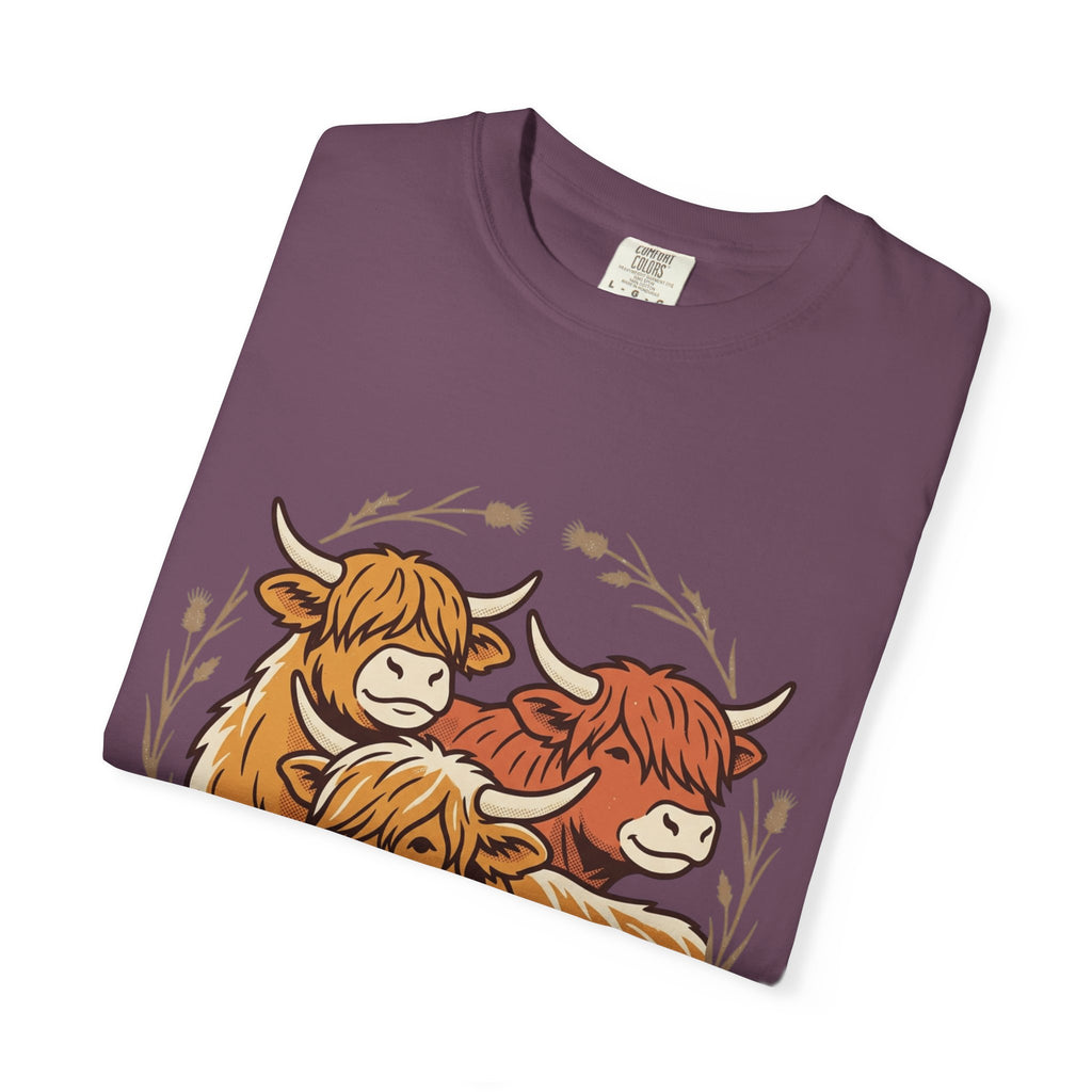 Gentle Herd T-Shirt Cozy Highland Cow Graphic Tee
