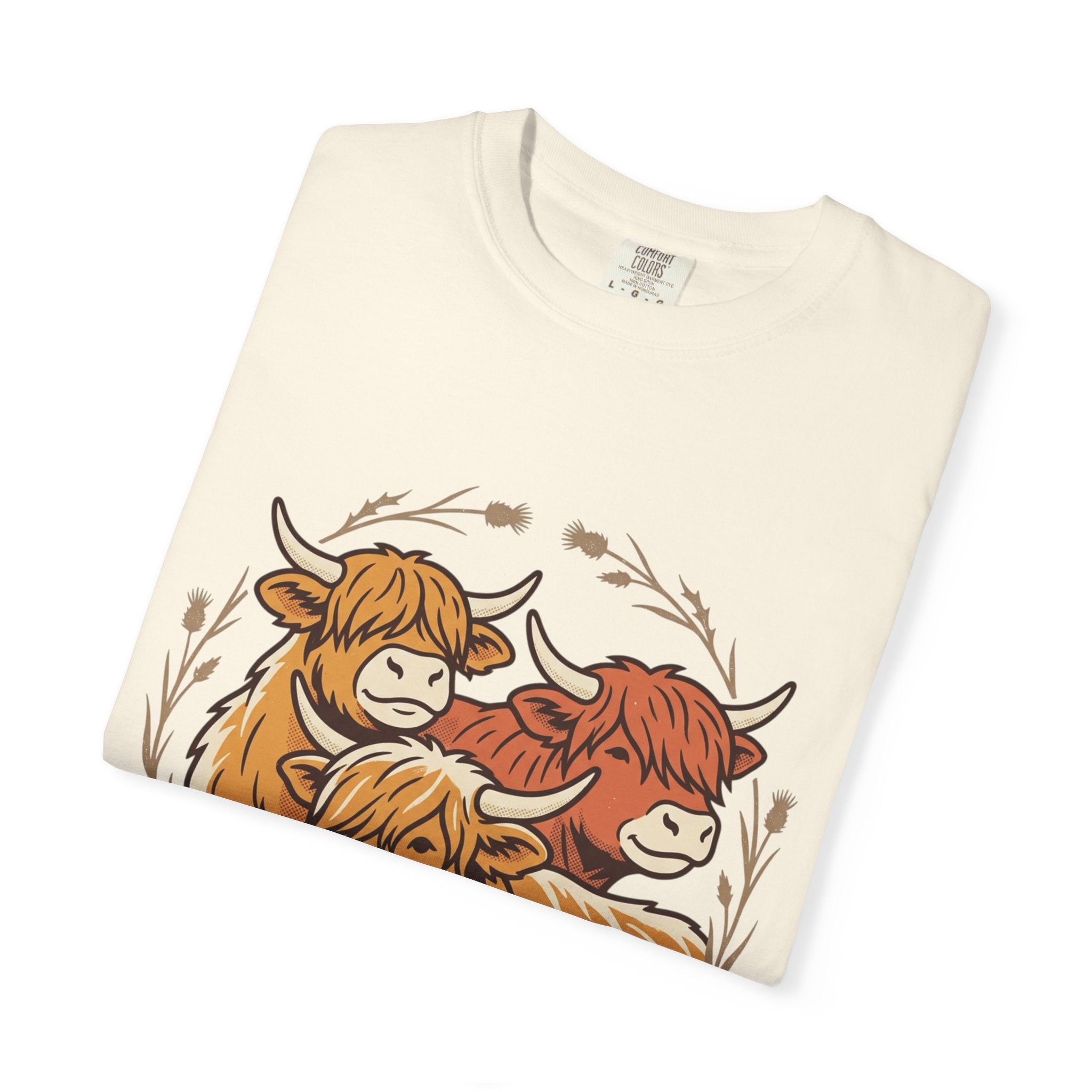 Gentle Herd T-Shirt Cozy Highland Cow Graphic Tee