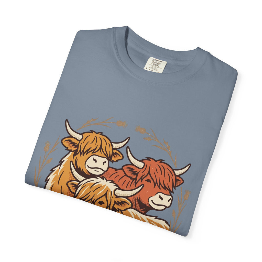 Gentle Herd T-Shirt Cozy Highland Cow Graphic Tee