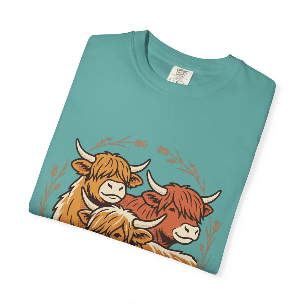 Gentle Herd T-Shirt Cozy Highland Cow Graphic Tee
