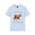 Out to Pasture T-Shirt Minimal Highland Cow Cozy Graphic Tee