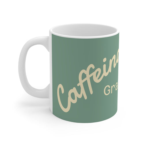 Caffeinated Grazing Cozy Highland Cow Coffee Mug